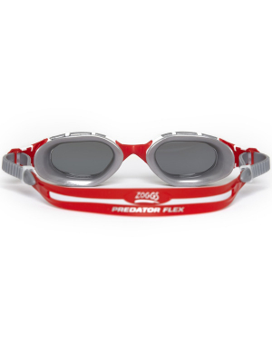 Zoggs Predator Flex Polarized Lens Goggles - White/Red